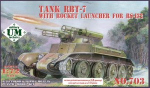 Unimodels 1:72 UMT703 RBT-7 tank with rocket launcher for RS-132