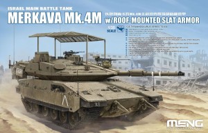 MENG-Model 1:35 TS-056 Israel Main Battle Tank Merkava Mk.4M w/Roof-Mounted Slat Armor