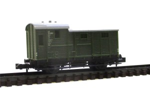 Minitrix N 13254 Güterzug Begleitwagen Pwg DB  (6589H)