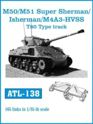 Friulmodel 1:35 ATL-138 Tracks for M50/M51 Super Sherman/Isherman/M4A3-HVSS