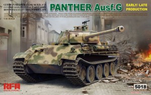 Rye Field Model 1:35 5018 Panther Ausf.G Early/Late productions