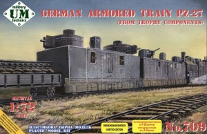 Unimodels 1:72 UMT709 German armored train PZ-27 (trophy components)