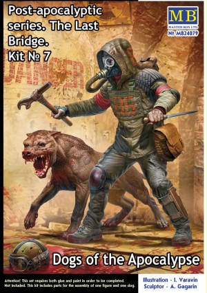 Master Box Ltd. 1:24 MB24079 Post-apocalyptic series. The Last Bridge. Kit No. 7. Dogs of the Apocalypse