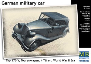 Master Box Ltd. 1:35 35100 Germ. military car Typ 170V Tourenwagen
