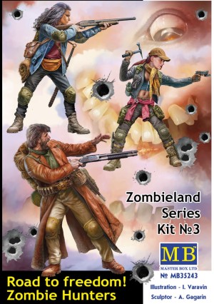 Master Box Ltd. 1:35 35243 Road to freedom. Zombie Hunters. Zombieland series, Kit No. 3
