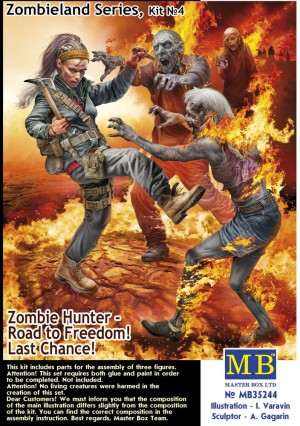 Master Box Ltd. 1:35 35244 Zombie Hunter - Road to Freedom! Last Chance! Zombieland Series, Kit No. 4