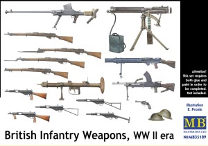 Master Box Ltd. 1:35 35109 British infantry weapons, WWII era