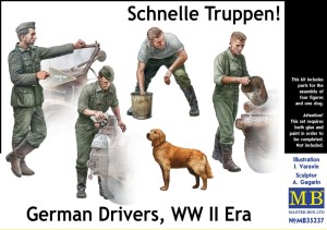 Master Box Ltd. 1:35 35237 Schnelle Truppen. German Drivers, WW II Era