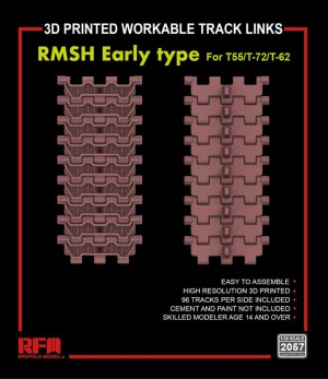 Rye Field Model 1:35 2057 Workable Track Links RMSH Early Type for T-55/72/62