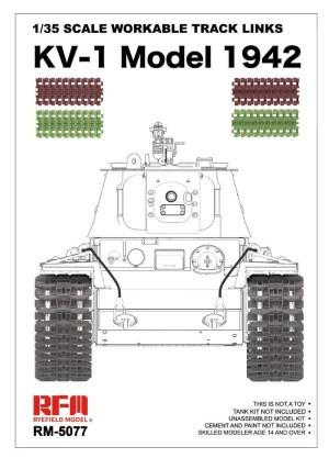 Rye Field Model 1:35 5077 1/35 Scale Workable Track Links KV-1 Model 1942