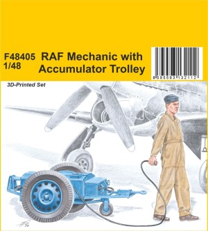 Special Hobby 1:48 129-F48405 RAF Mechanic with Accumulator Trolley