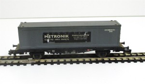 Spur N Fleischmann Containertragwagen Metronik KKK DB o.OVP (5829K)
