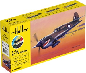 Heller 1:72 56266 STARTER KIT P-40 Kitty Hawk