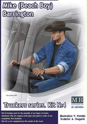 Master Box Ltd. 1:24 24044 Truckers series.Mike(Beach Boy)Barringto