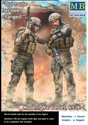 Master Box Ltd. 1:24 24068 Our route has been changed! Modern War Series, kit No.1