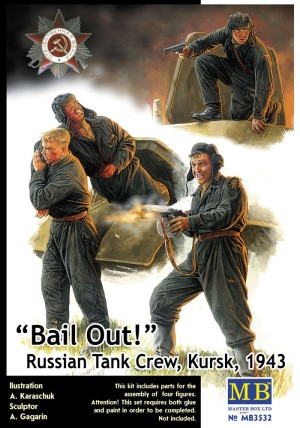 Master Box Ltd. 1:35 3532 Bail Out! Russian Tank Crew Kursk 1943