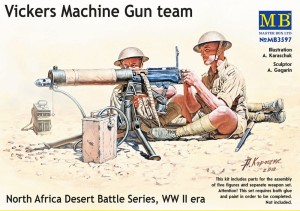Master Box Ltd. 1:35 3597 Vickers machine-gun crew, Desert battle