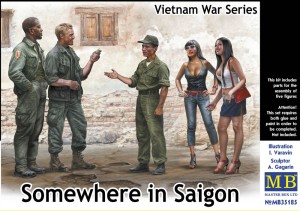 Master Box Ltd. 1:35 35185 Somewhere in Saigon,Vietnam War Series