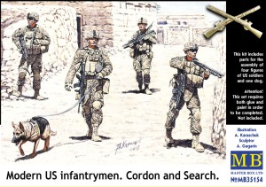 Master Box Ltd. 1:35 35154 Modern U.S.infantrymen. Cordon and Searc
