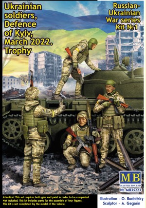 Master Box Ltd. 1:35 35223 Ukrainian soldiers Defence of Kyiv March2022 Russian-Ukrainian War serieKit No1