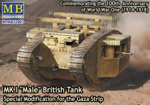 Master Box Ltd. 1:72 72003 MK I Male British tank,Special modificat