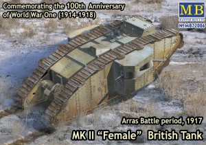 Master Box Ltd. 1:72 72006 Mk II Female British tank.Arras Battle