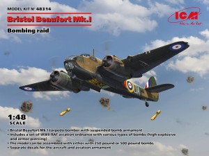 ICM 1:48 48314 Bristol Beaufort Mk.I. Bombing raid