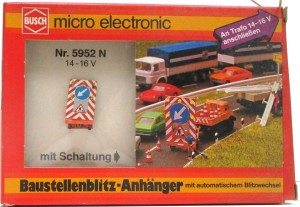 Busch N 5952 Baustellenblitzanhänger Electronic  OVP (3533k)