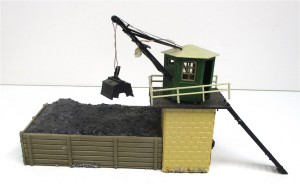 Spur H0 Kleinbekohlungsanlage, Kran & Bunker Fertigmodell 